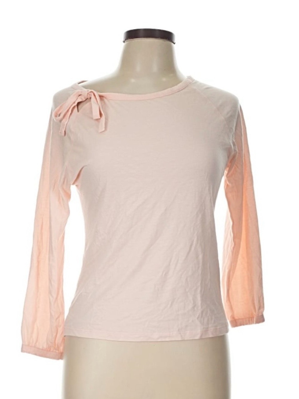 GAP Light Pink Long Sleeve Top with Shoulder Bow